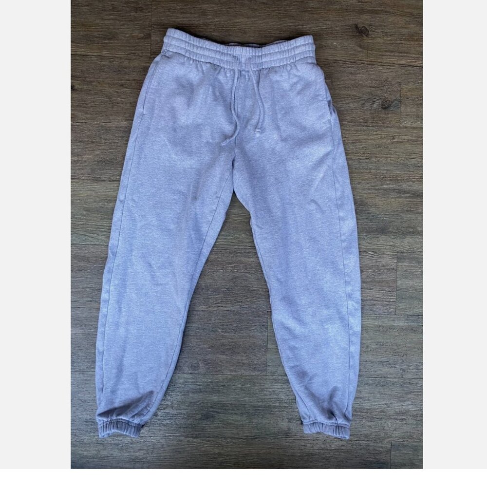TNA Aritzia Sweatpants Extra Boyfriend Fleece Jogger Gray Womens M